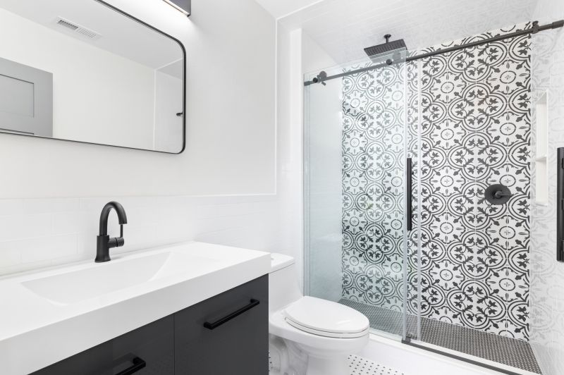 Bathroom with Large-Format Tiles